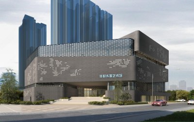 现代博物馆建筑3D模型下载